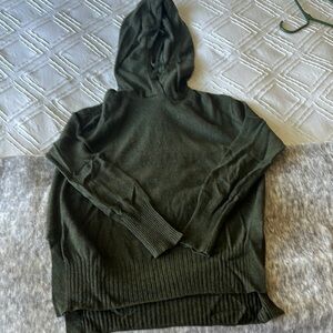 Banana Republic Green Hooded Sweater